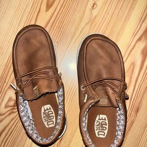 Hey Dude Tan Kids Dress Shoes
